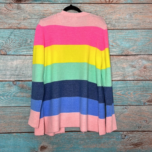 Crown and Ivy Striped Colorful Cardigan Sweater Large - Picture 6 of 6